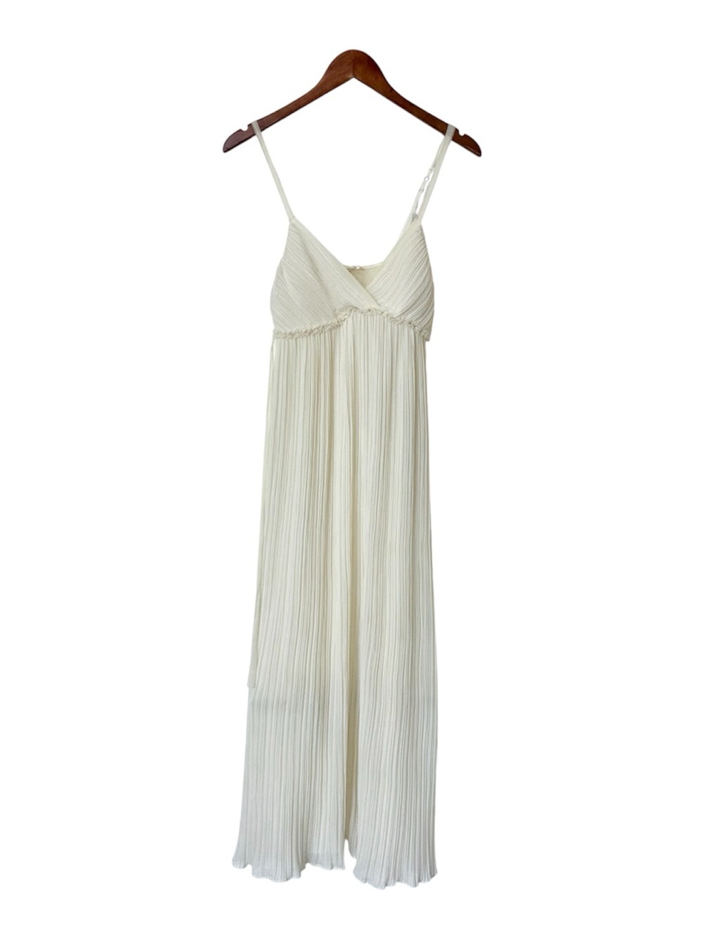 Flora Pleated Chiffon Maxi Gown Size Small